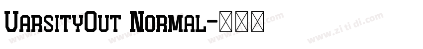 VarsityOut Normal字体转换
